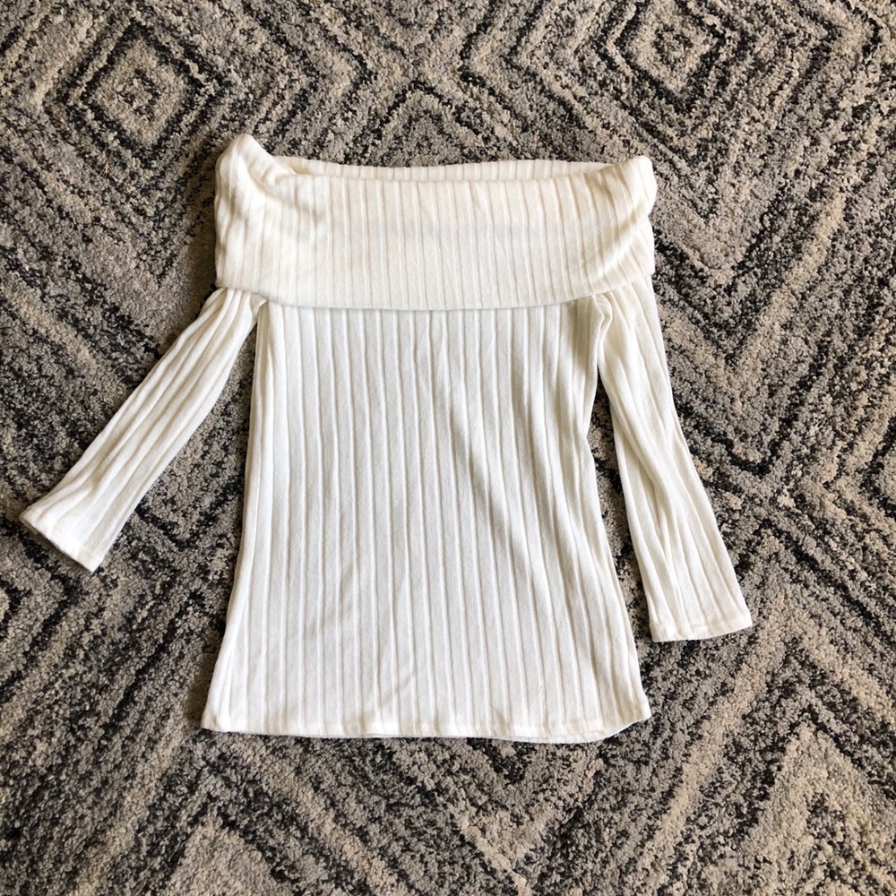 Off shoulder sweater